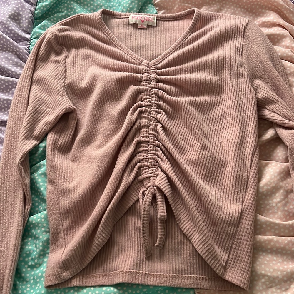 Pink long sleeve, size 14 in girls